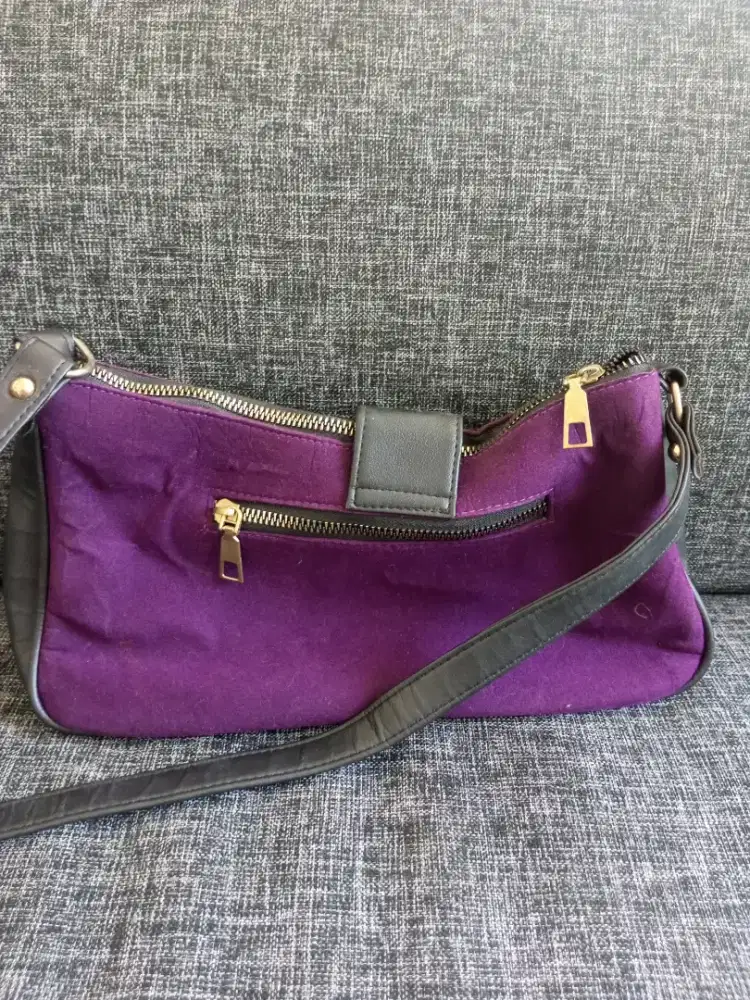 Tas ungu Suede andari