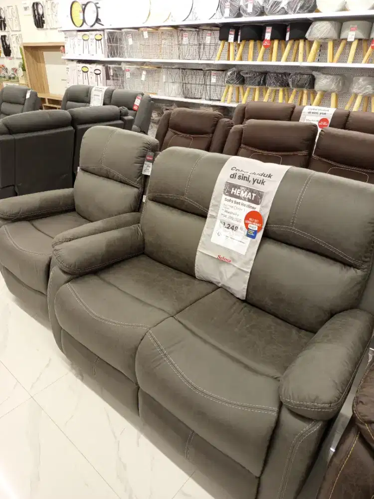 PROMO SOFA SET RECLINER