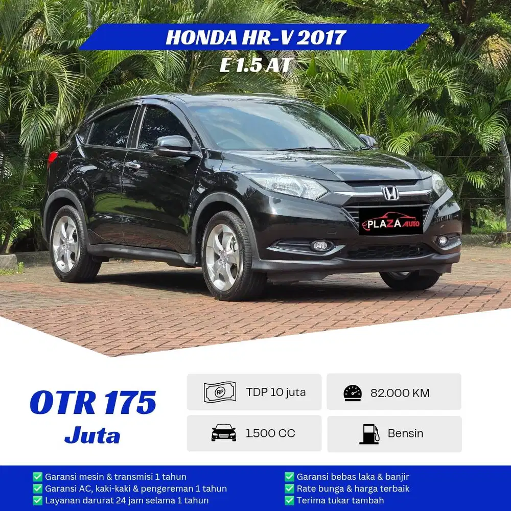 Honda HR-V 2017
E CVT 1.5 Automatic
DP 10 juta saja