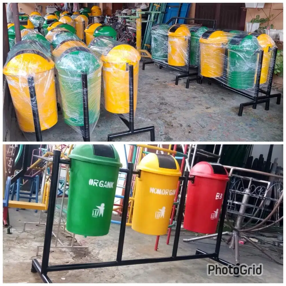 Tong sampah organik dan non organik (bs antr skitr medan)