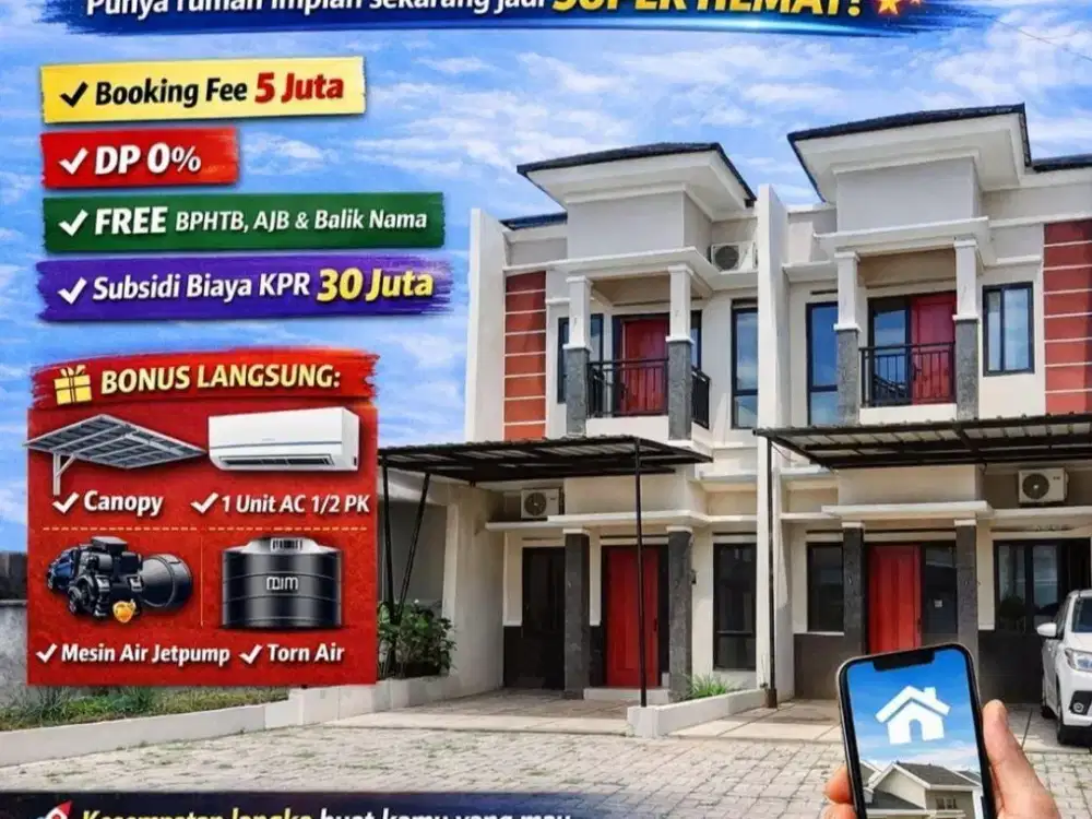 655 Cluster 2 Lt Cantik dan Modern Promo Special Terbatas di Pamulang