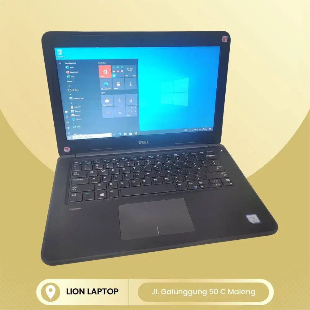 Core i5 Gen 7 Murah Mulus RAM 8GB SSD 256GB Dell Latitude 3380 [03|04]