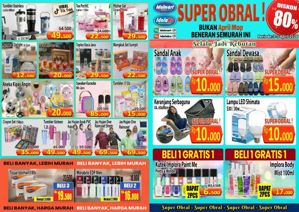 DIBUTUHKAN PART-TIME UNTUK BAZAR TOKO