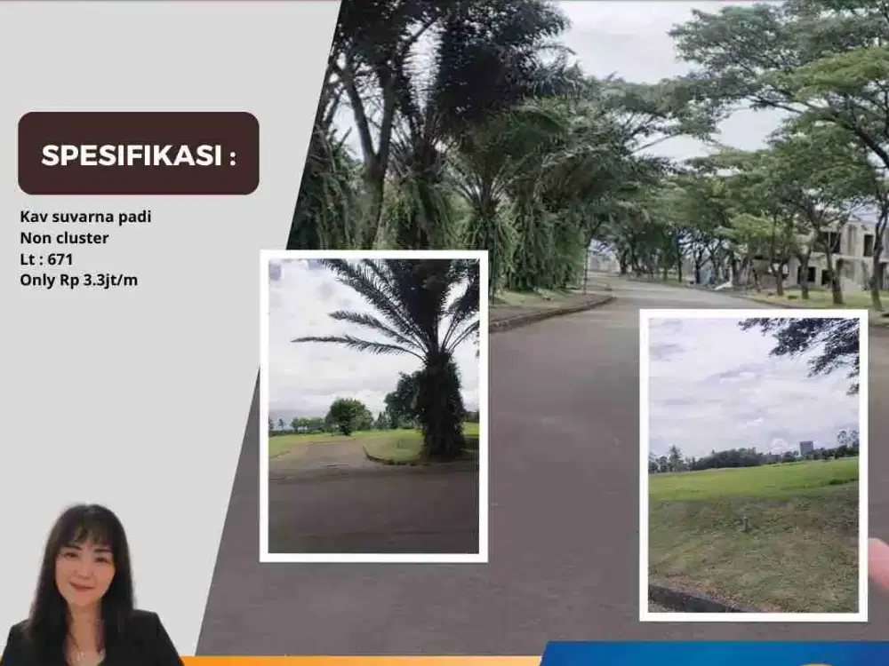 Jual Murah Kavling Suvarna Padi Lt. 671 Suvarna Cikupa Tangerang