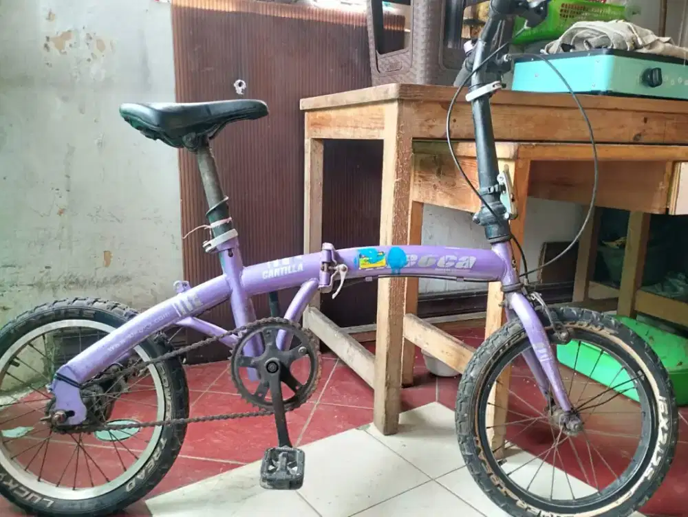 Sepeda lipat Aleoka cartilla ringan kuat