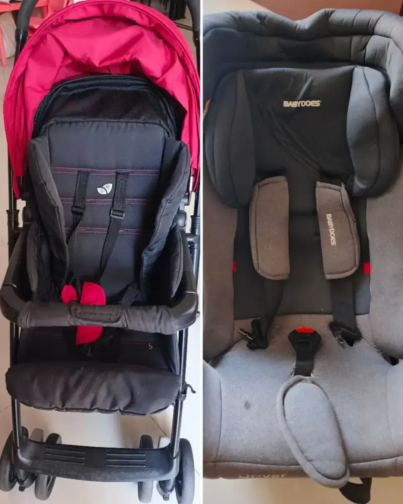 Stroller Joie & Car Seat Babydoes