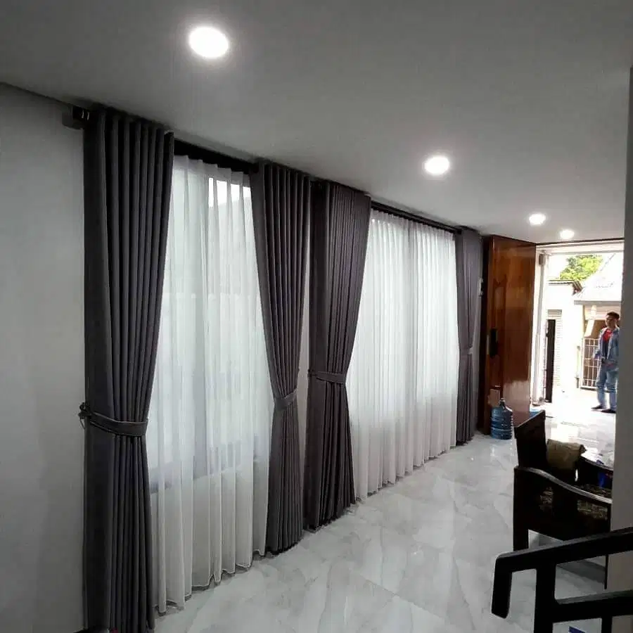 Menerima Tirai Gorden Jendela Gordyn Mewah Hordeng Terbaru Murah