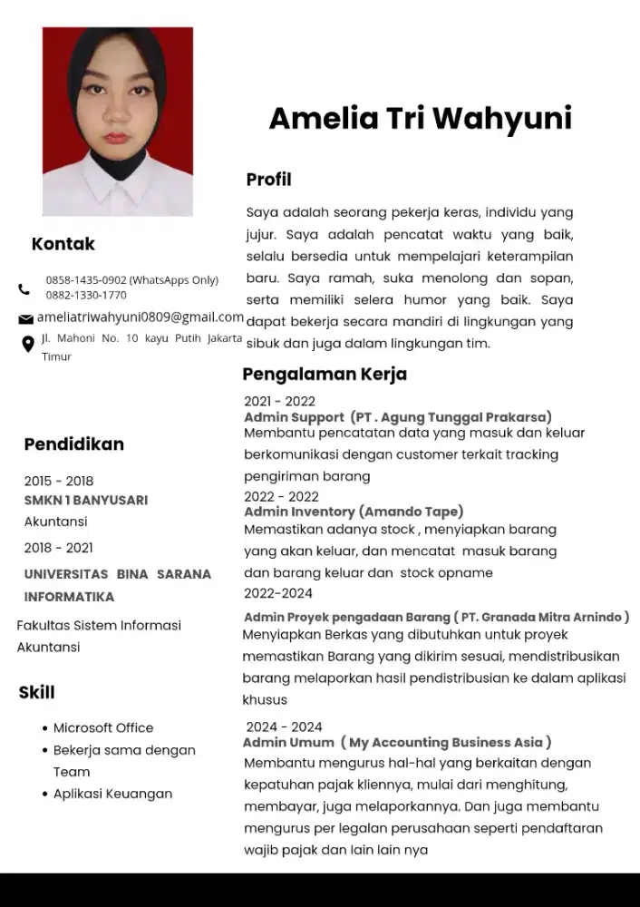 Mencari kerjaan admin