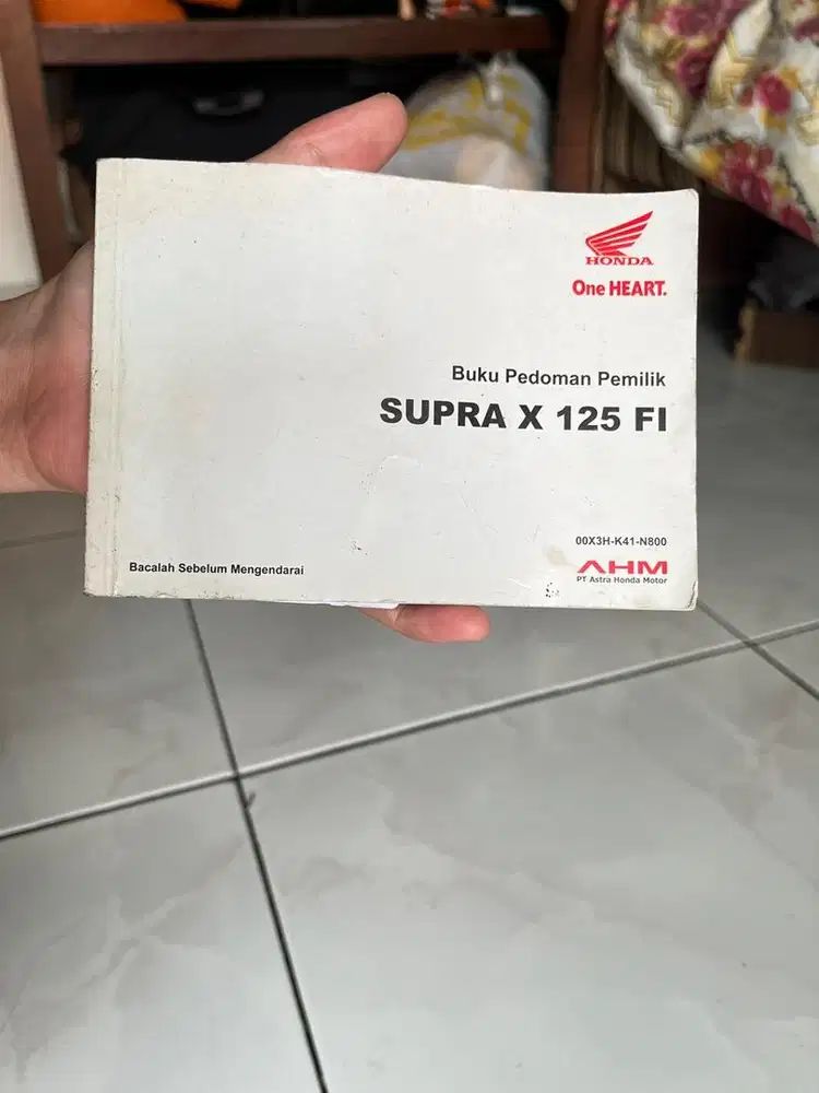 Pedoman Pemilik Buku Panduan Manual Book Honda Supra X 125 FI Original