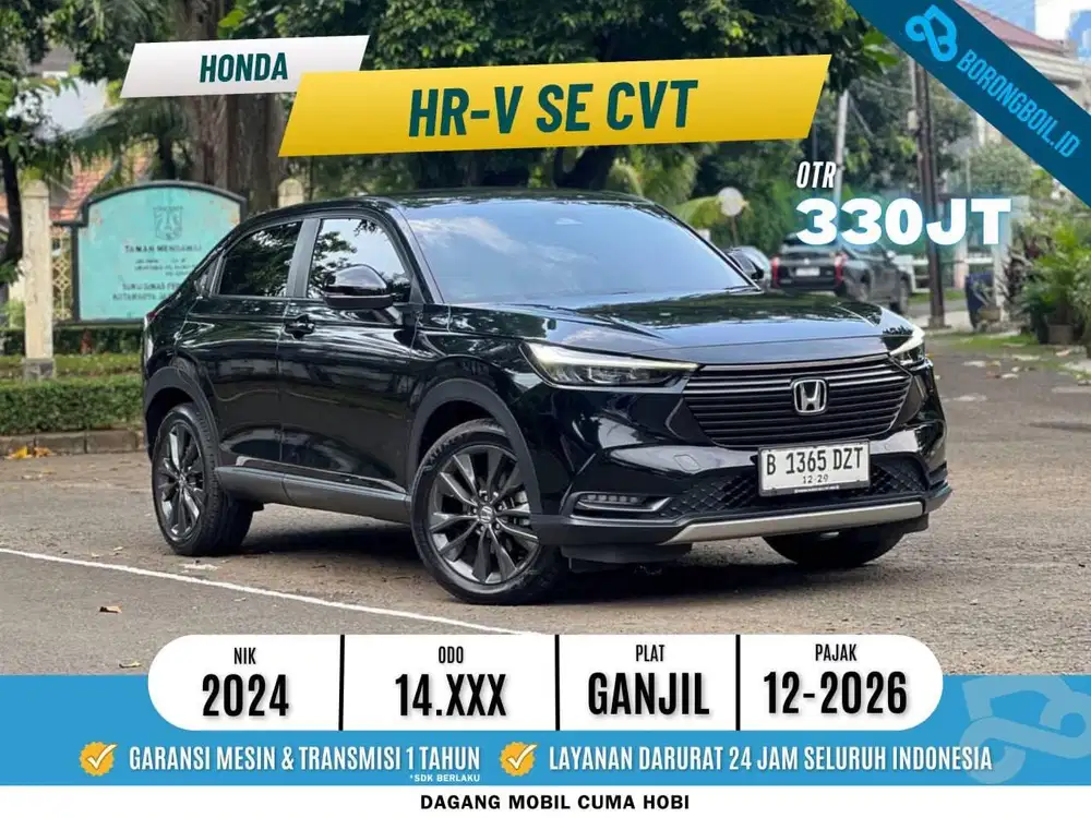 14RB KM NEW HRV SE CVT 2024 HITAM SUPER LOW KM LIKE NEW FULLSET