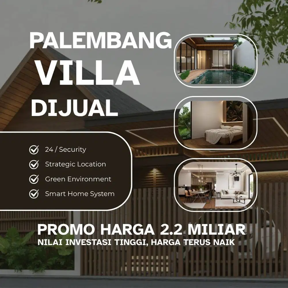 JUAL VILLA KM 10 KOTA PALEMBANG