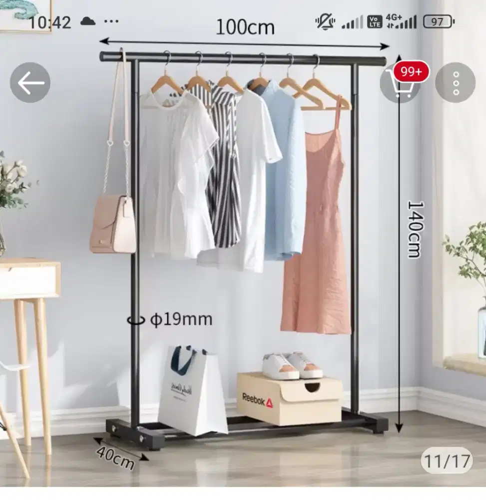 Gantungan baju handuk dll