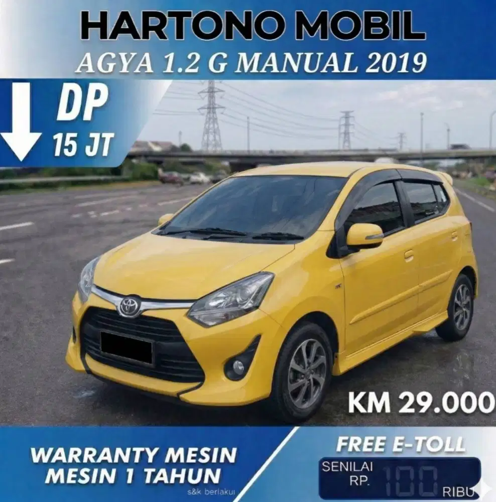 Agya 1.2 G TRD MT 2019