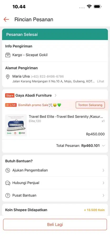 Travel bed elite /serenity