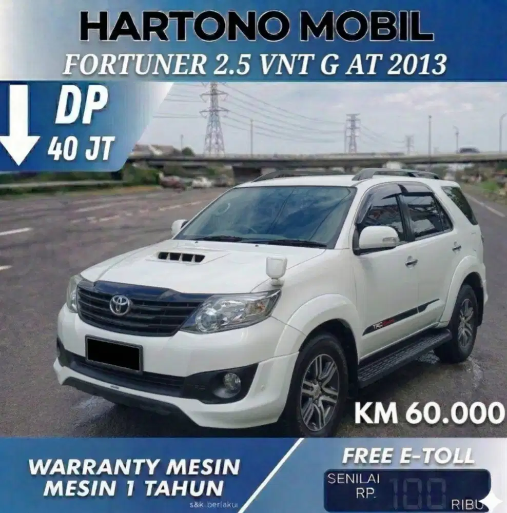 FORTUNER 2.5 VNT AT 2013