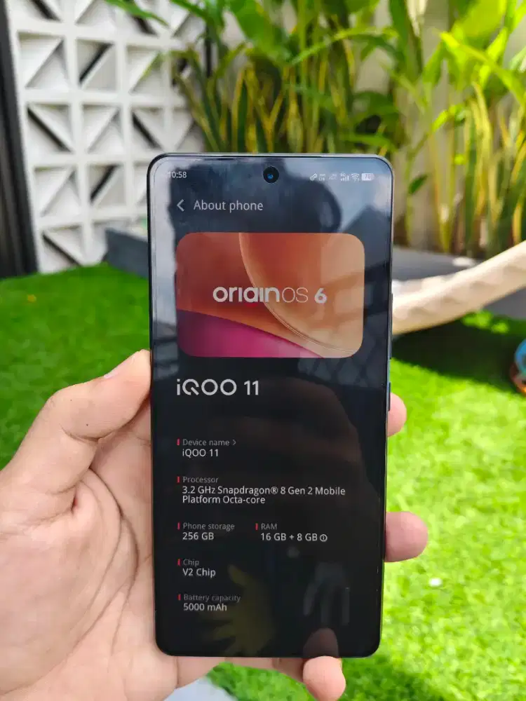 iQoo 11 16/256 Fullset Ori Mulus Charge 120 Watt