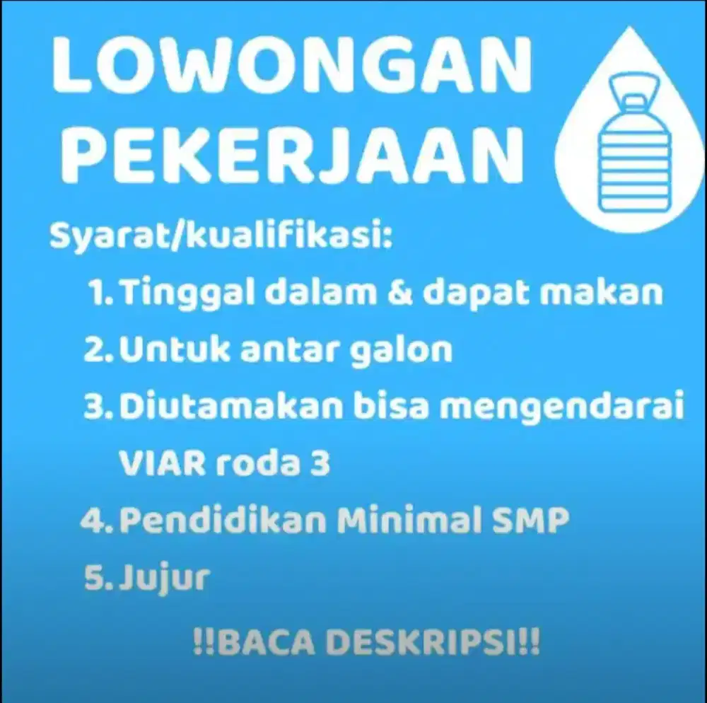 LOWONGAN ANTAR GALON