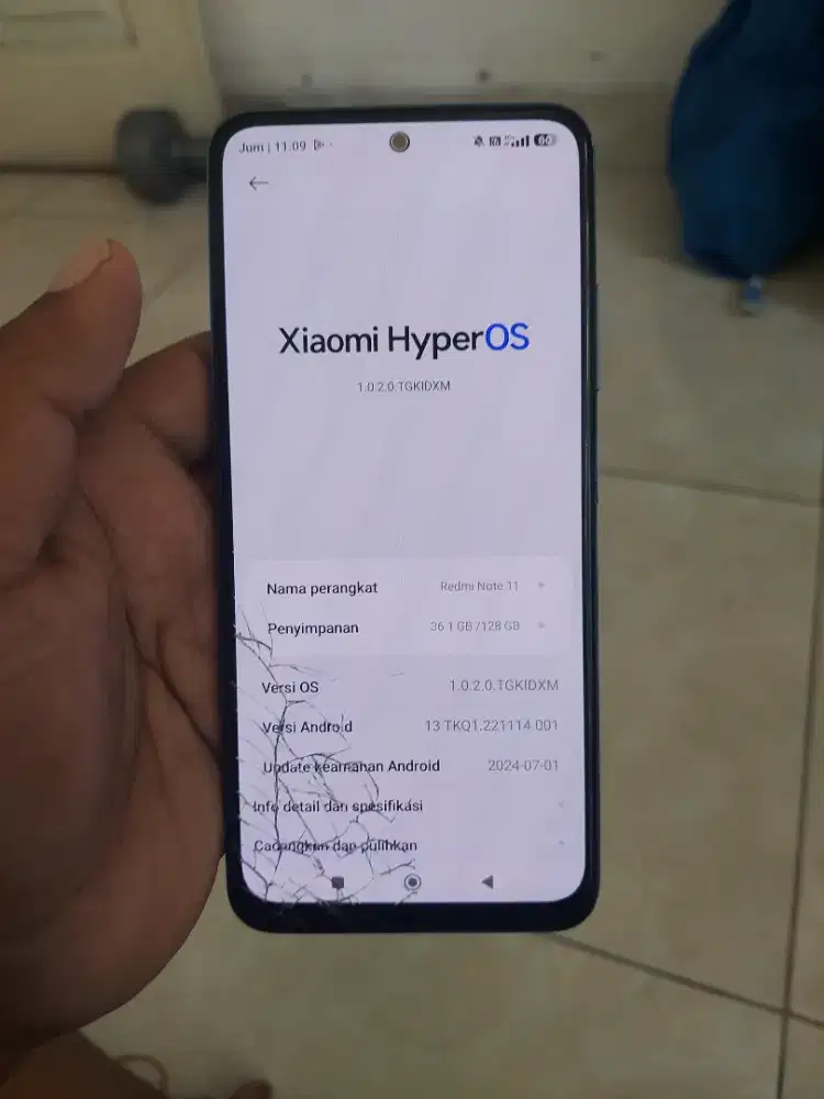 REDMI NOTE 11 RAM 4+4/128 ORRII