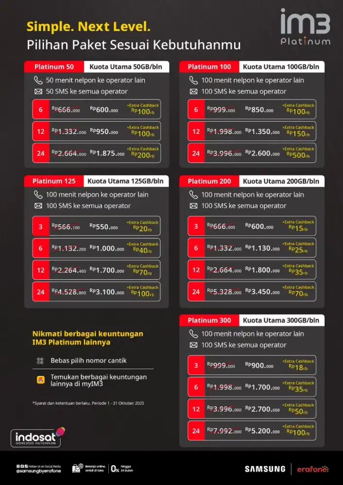 Nomer cantik indosat & kuota murah ‼️