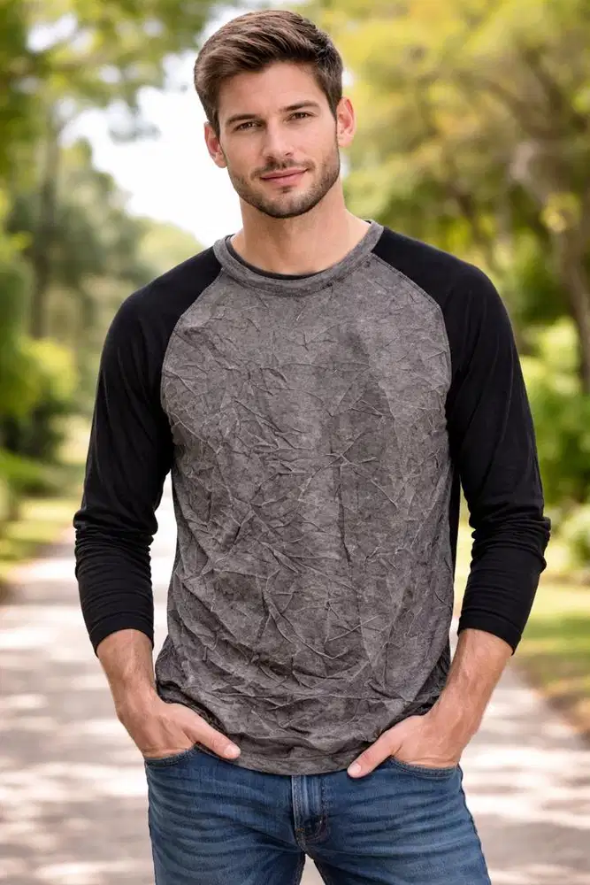 Longsleeve Uniqlo GreyBlack M