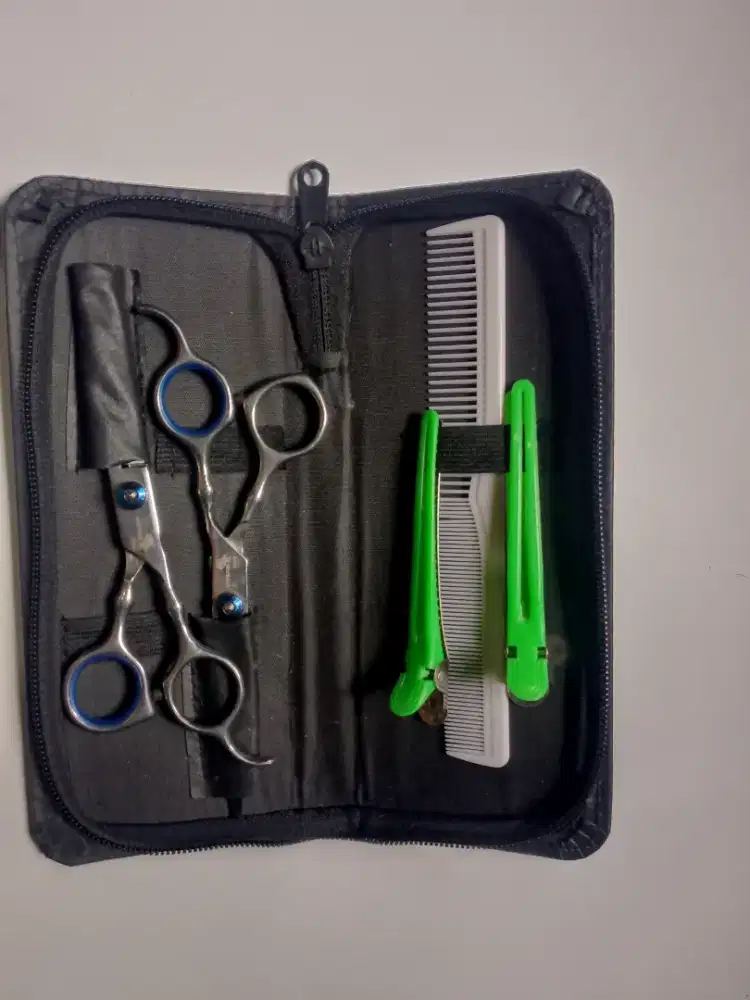 Paket Gunting Rambut + Sisir Lengkap Murah Siap Pakai