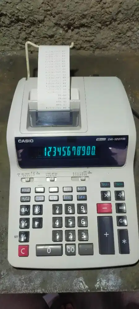 Mesin hitung kasir casio