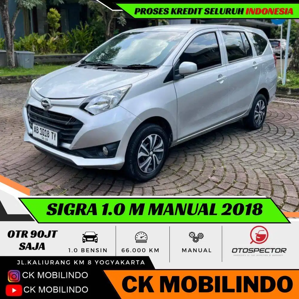 Daihatsu Sigra M Manual 2018 Plat AB ORISINIL DP Minim Calya