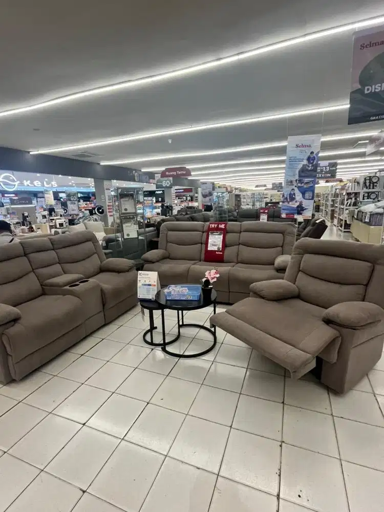 CEPAT HABIS! PROMO BESAR SOFA SET RECLINER / SOFA SET KELUARGA
