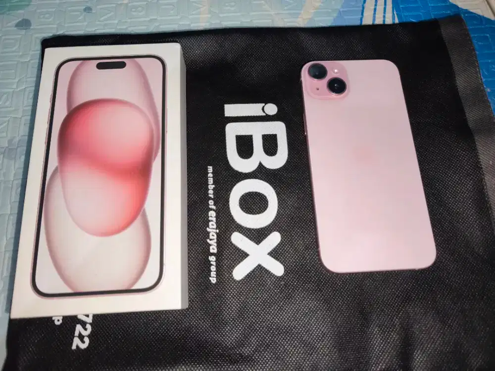 Jual iPhone 15 plus 128gb ex iBox