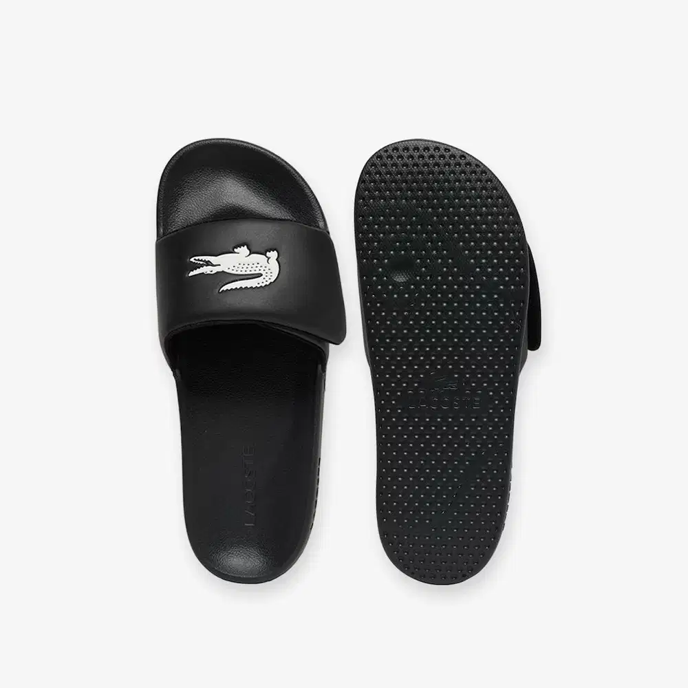 slides lacoste strap