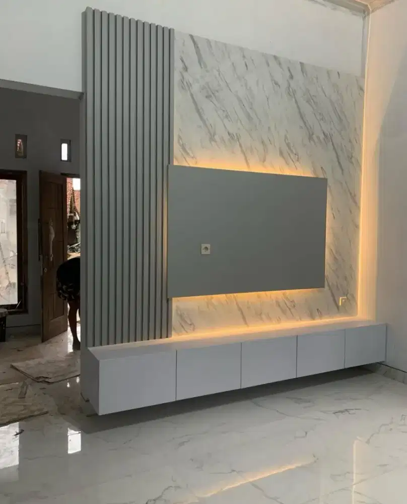 Backdrop tv minimalis