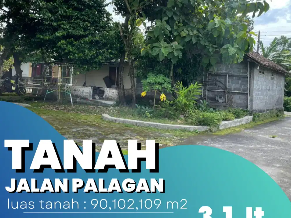 Tanah Pekarangan Jl. Palagan km 11, Lingkungan Perumahan & Pemukiman, udara sejuk asri lingkungan Nasionalis