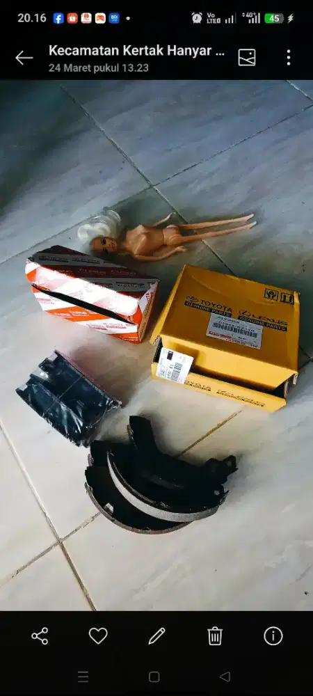 Kanpas rem agya/ayla matic genuine