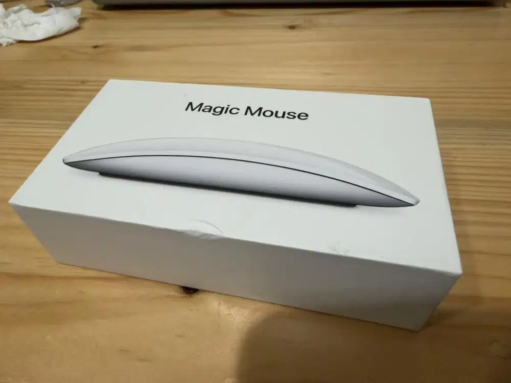 Apple Magic Mouse 2 Touch Surface - Silver, Box, kabel charger lengkap