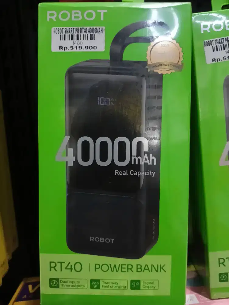 ROBOT SMART PB RT40 40000MAH | ATLANTIS DAHSYAT