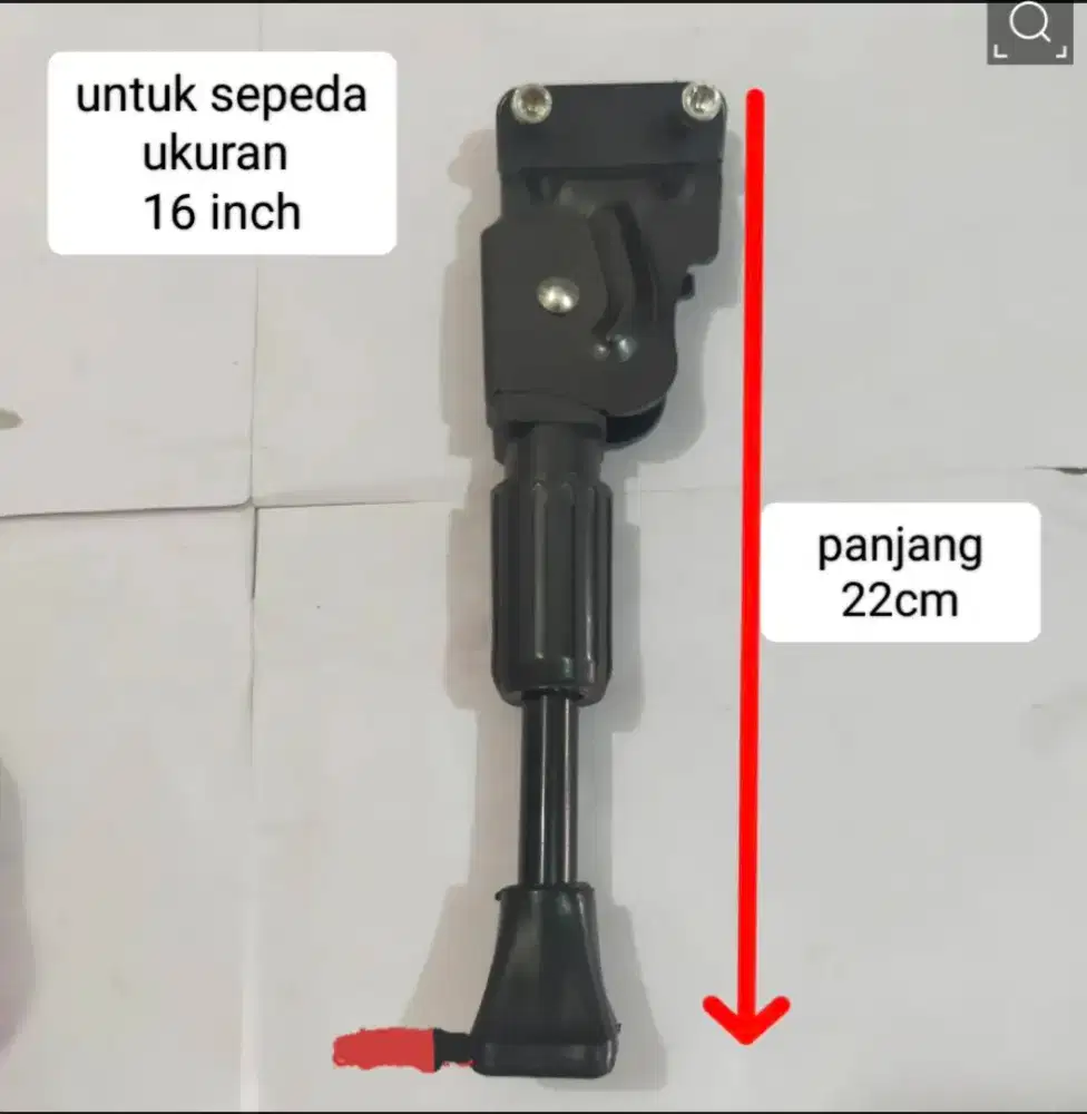 Standar Samping Model 2 Baut Sepeda MTB Lipat BMX Ukuran 16 , 20 Inch