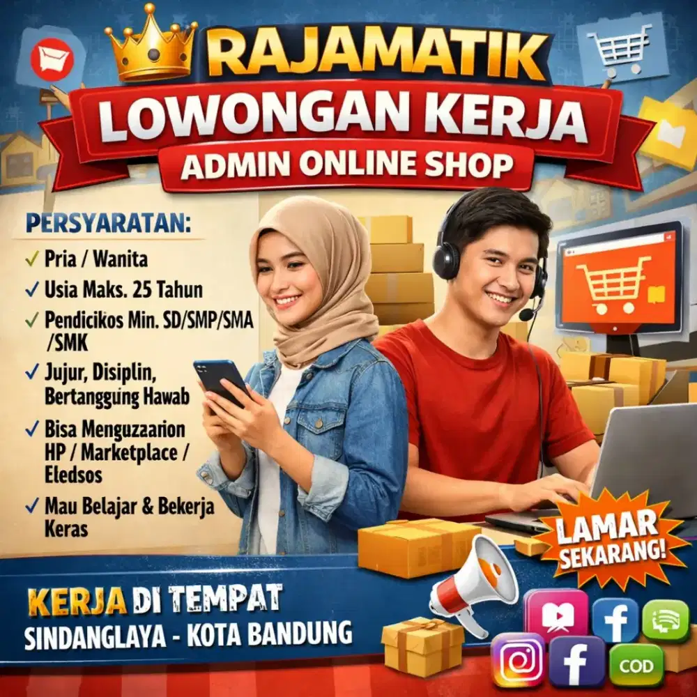 LOWONGAN PEKERJAAN ADMIN ONLINE