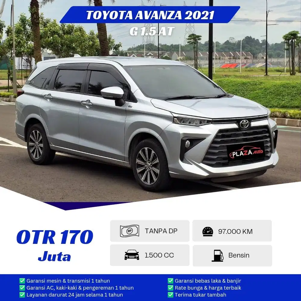 Toyota Avanza 2021
G 1.5 Matic
PAJAK PANJANG