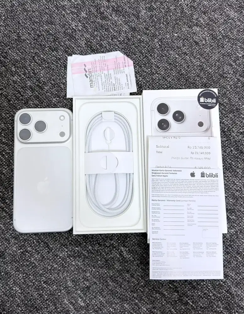 Iphone 17pro 256gb silver