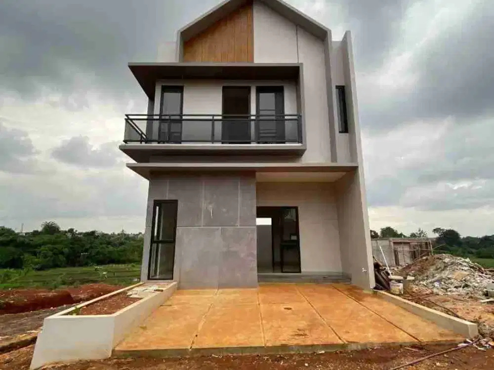 Rumah Dijual Modern Strategis di Cinangka Sawangan Depok 600 jtan Via TOL Pamulang