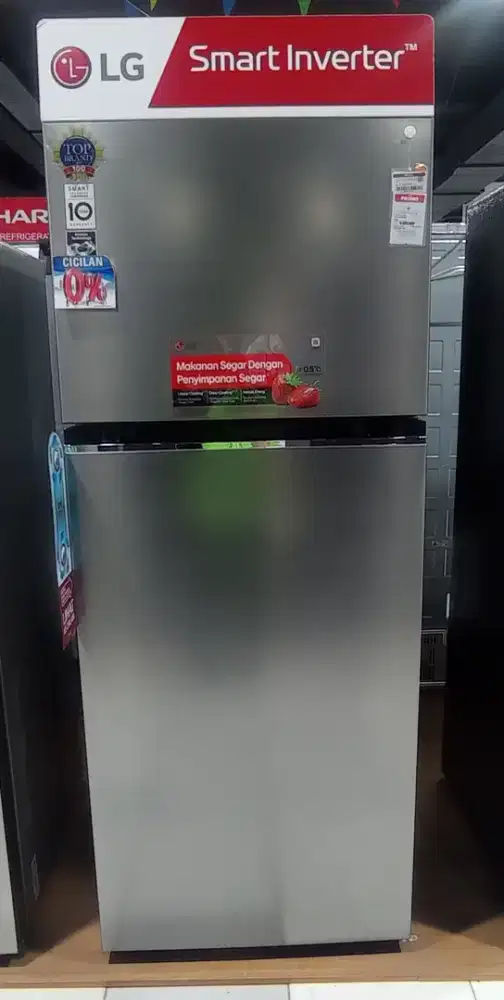LG REFRIGERATOR 2D 423L PRIME SILVER