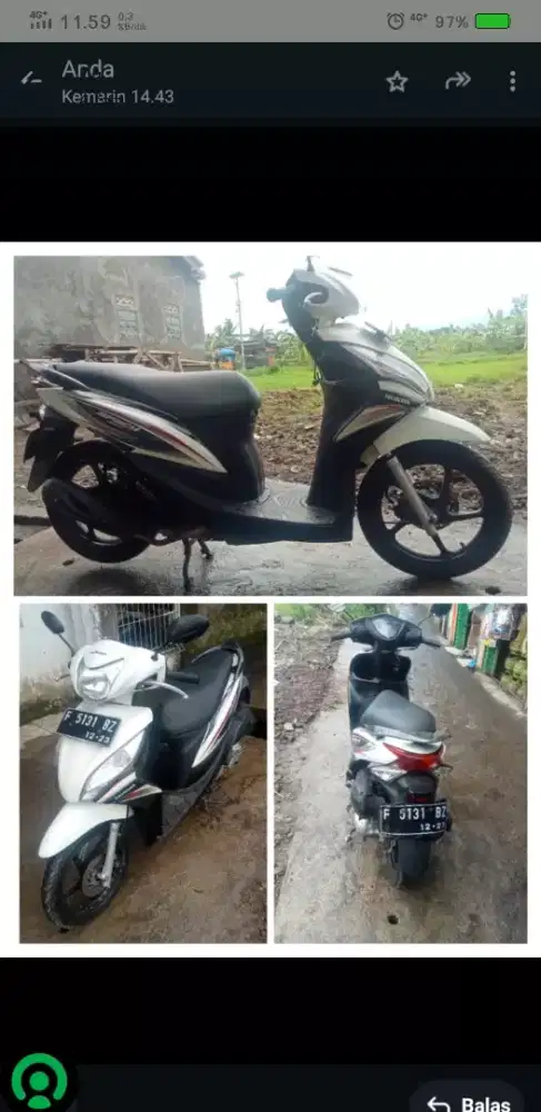 Bismillah dijual motor spacy