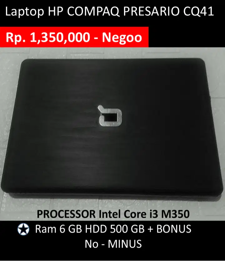Yuk Beli om tante HP COMPAQ PRESARIO CQ41-no minus dapet Bonus