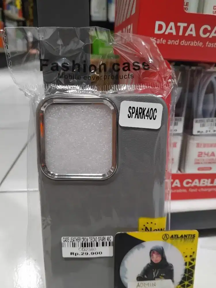 CASE LEATHER CROM TECNO SPARK 40C | ATLANTIS DAHSYAT