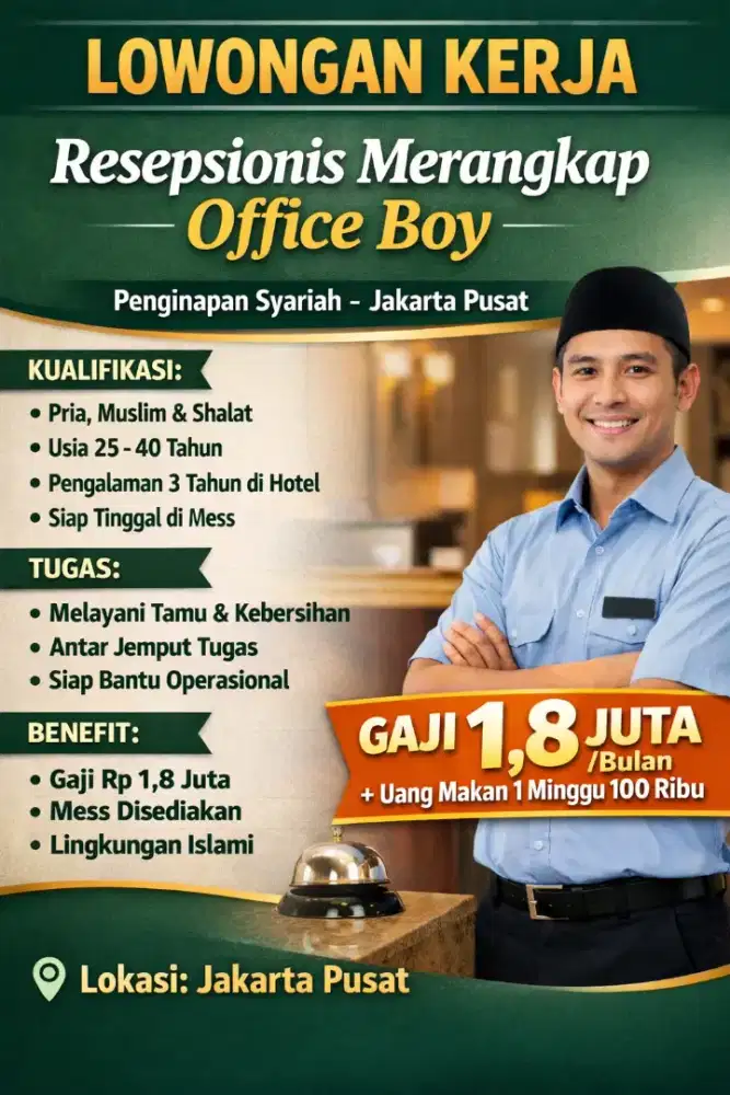 Resepsionis Hotel Merangkap OB