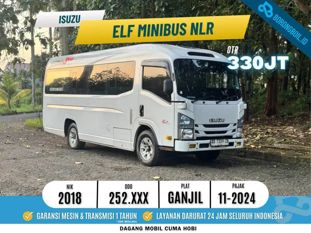 ISUZU ELF MINIBUS NLR 2018 PUTIH