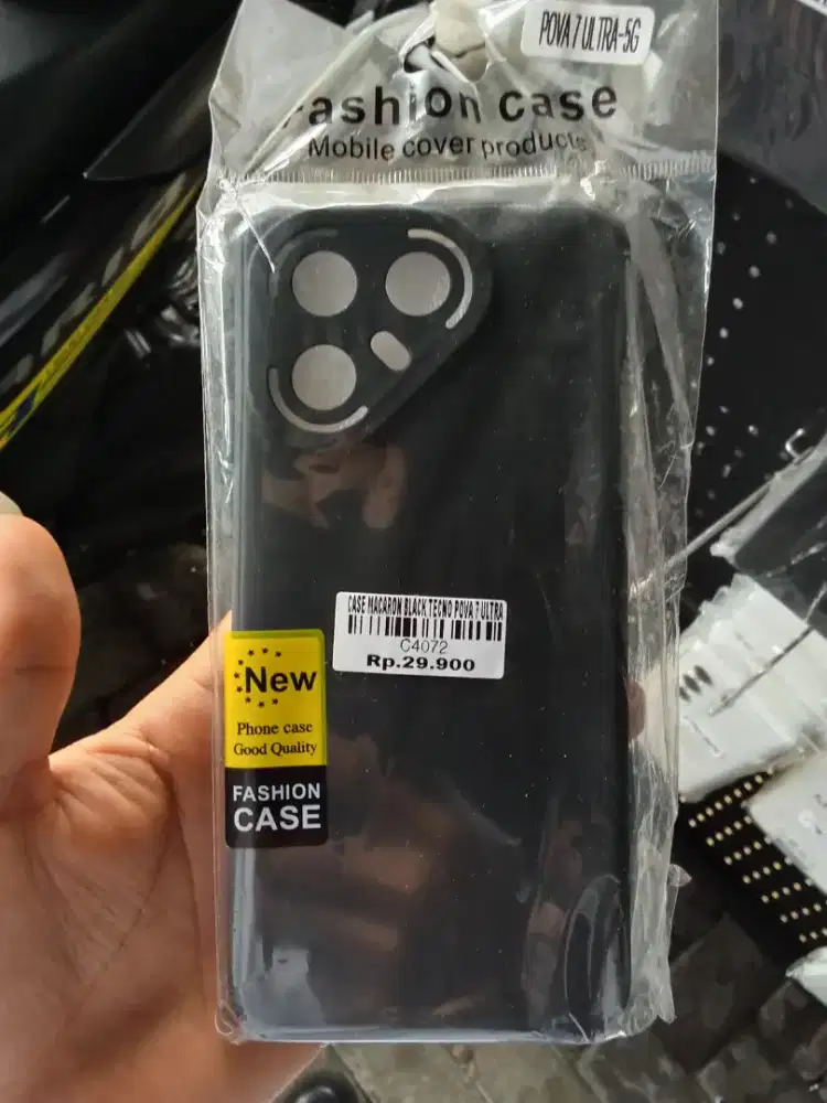 CASE MACARON BLACK TECNO VOVA 7 ULTRA ATLANTIS DASYAT