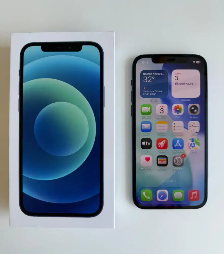 Iphone 12 128gb blue Ibox Termurah
