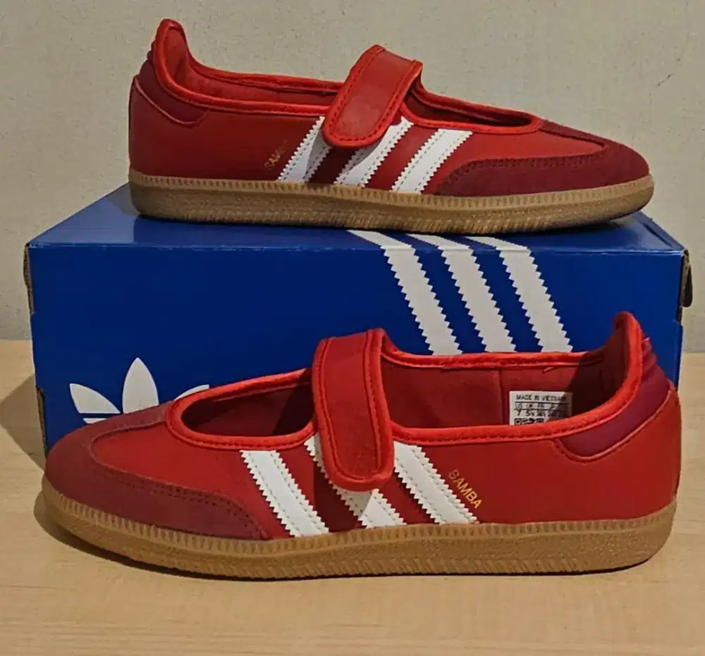 NEW Adidas Samba Jane Red BNIB Lengkap Box Size 38.5 Murah!