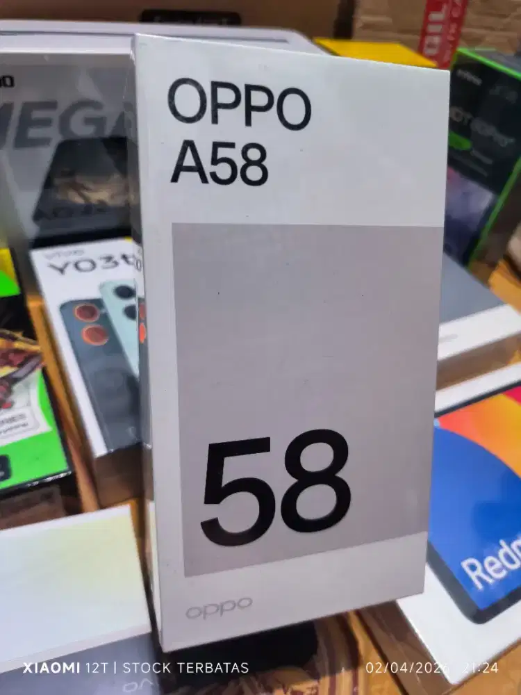 OPPO A58 NFC GREEN RAM 8GB ROM 128GB BNIB/BARU/SEGEL. GARANSI RESMI